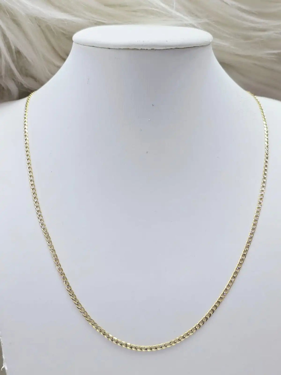 Cadena cubana diamantada