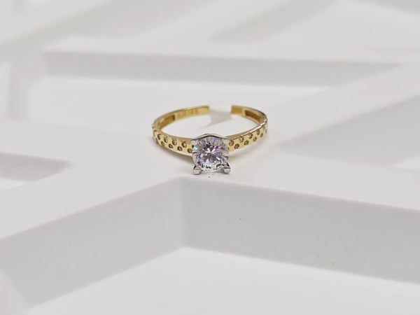Anillo pequeñas incrustaciones
