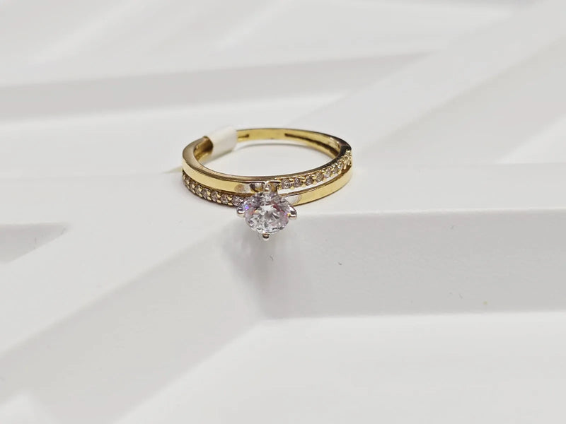 Anillo solitario grueso
