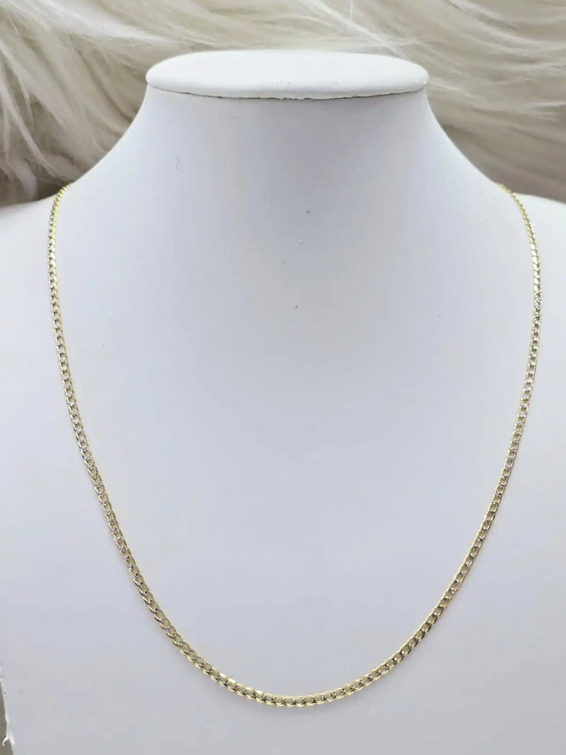 Cadena cubana diamantada